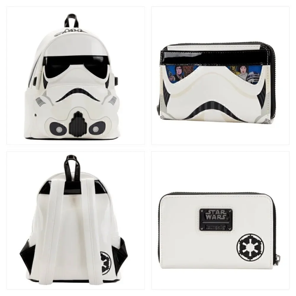 Stormtrooper Lenticular Cosplay LOUNGEFLY Backpack & Wallet Set NWT STAR WARS